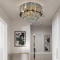 Luxury white K9 crystal led chandelier pendant light